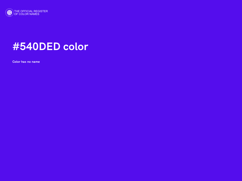 #540DED color image