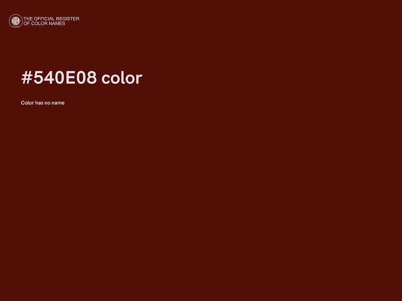 #540E08 color image