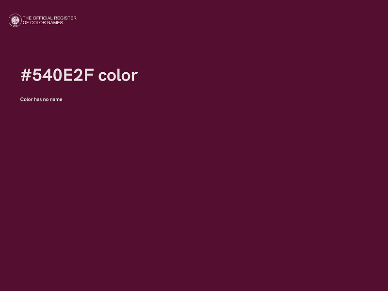 #540E2F color image