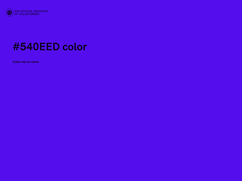 #540EED color image