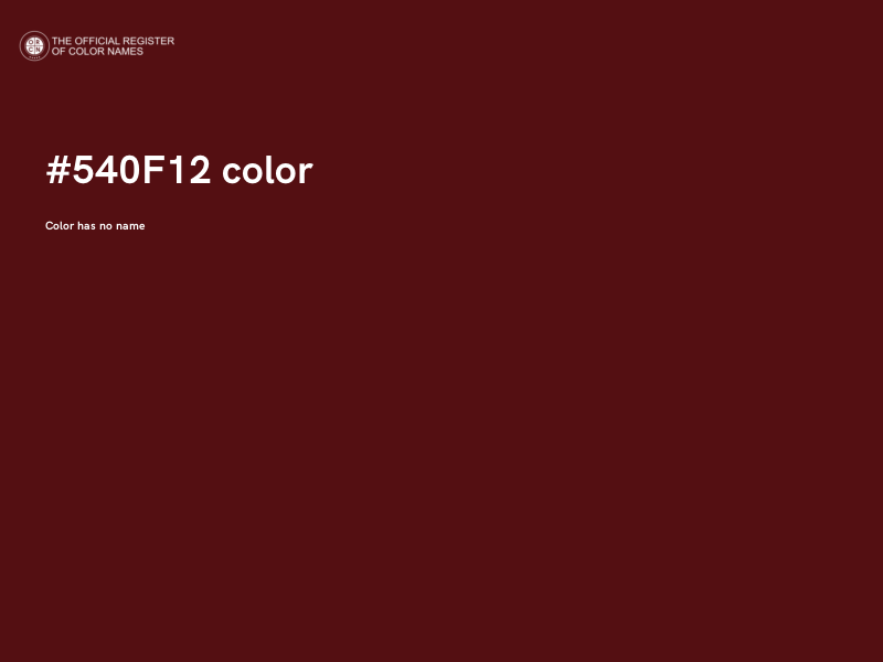 #540F12 color image