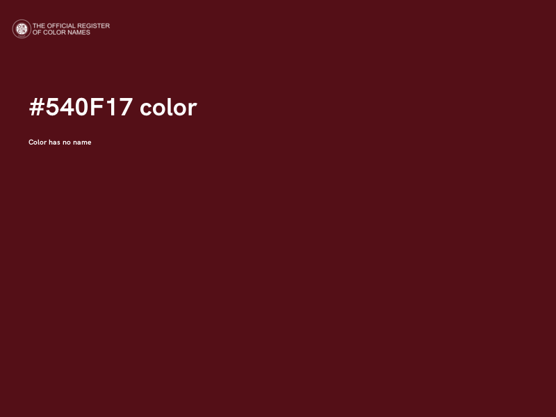 #540F17 color image