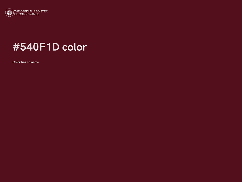 #540F1D color image