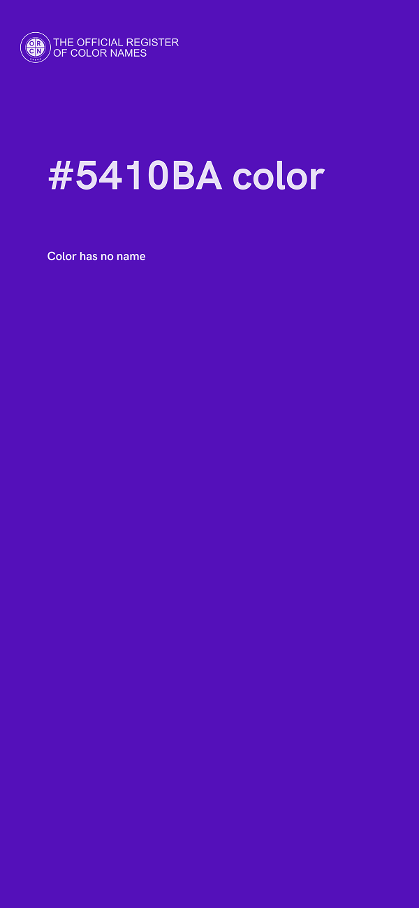 #5410BA color image