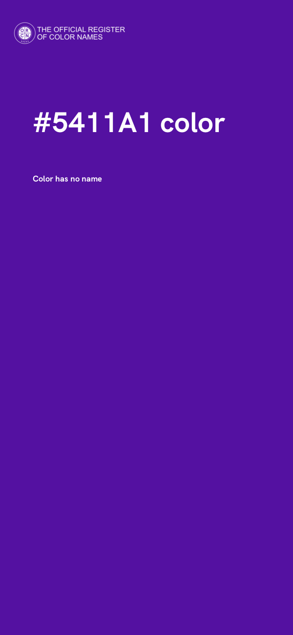 #5411A1 color image