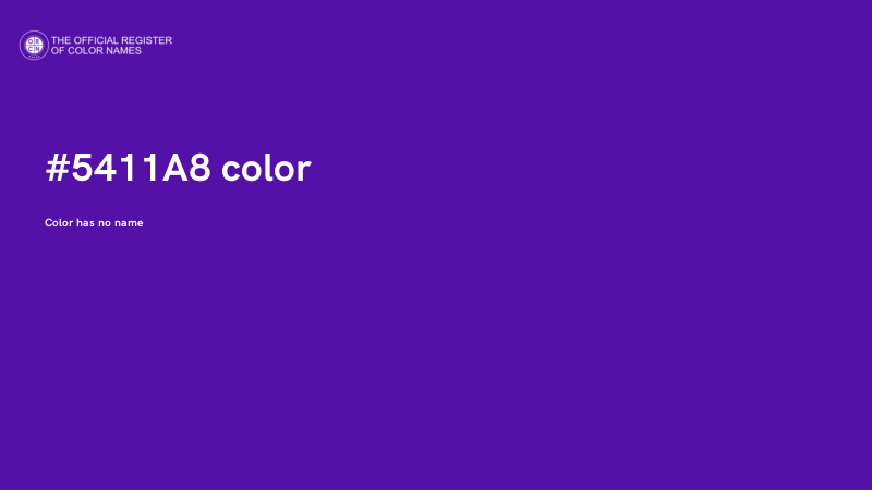 #5411A8 color image