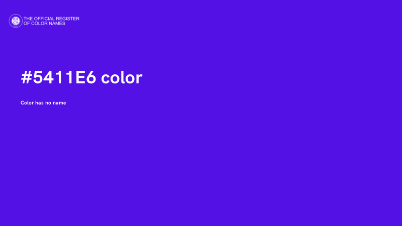 #5411E6 color image