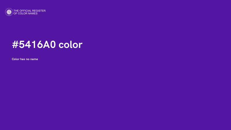 #5416A0 color image