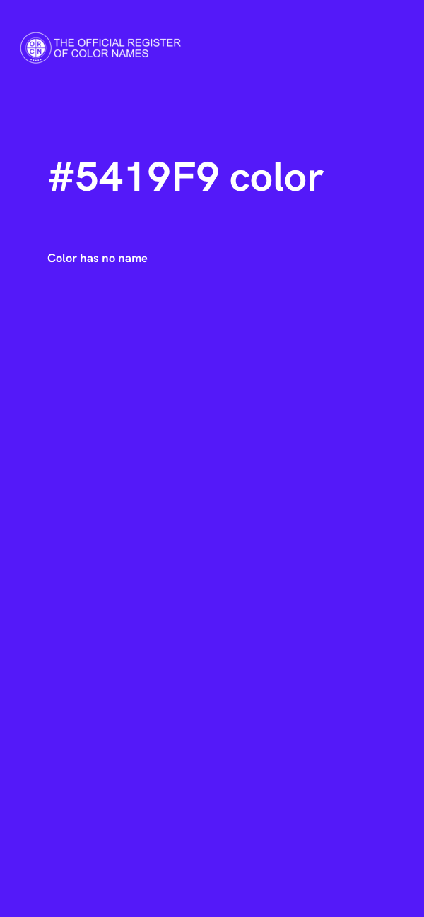 #5419F9 color image