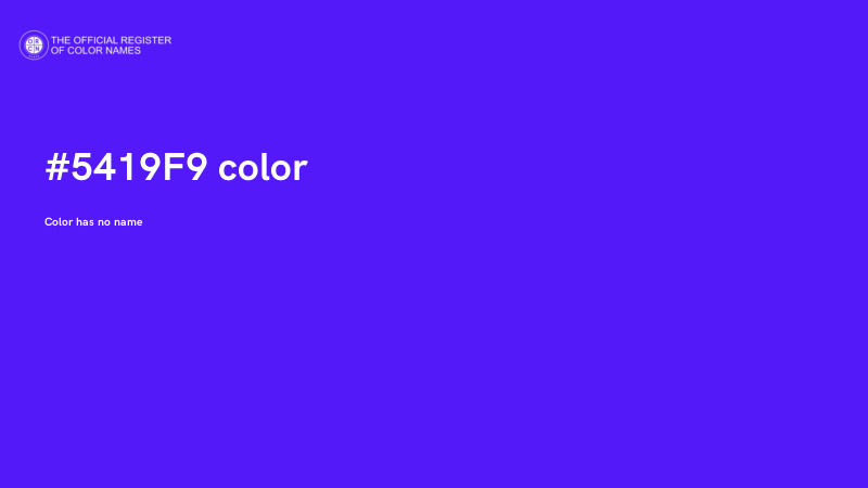 #5419F9 color image