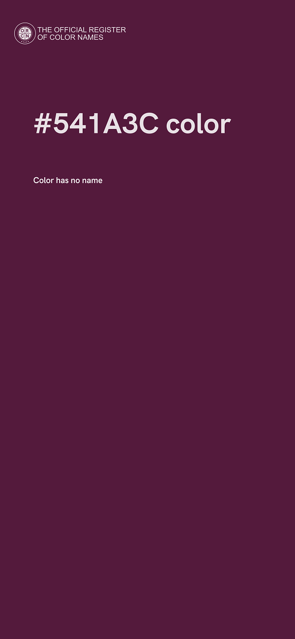 #541A3C color image