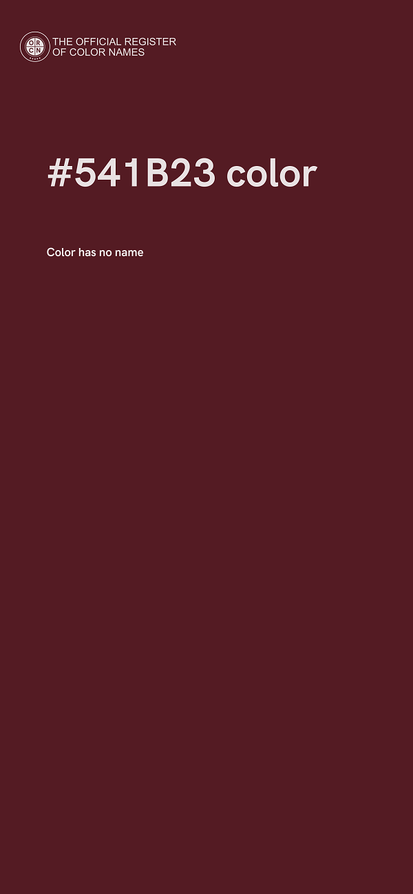 #541B23 color image