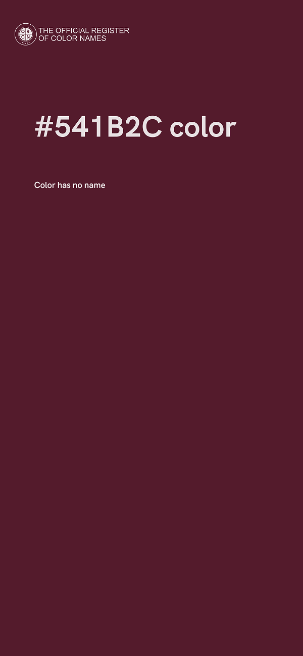 #541B2C color image