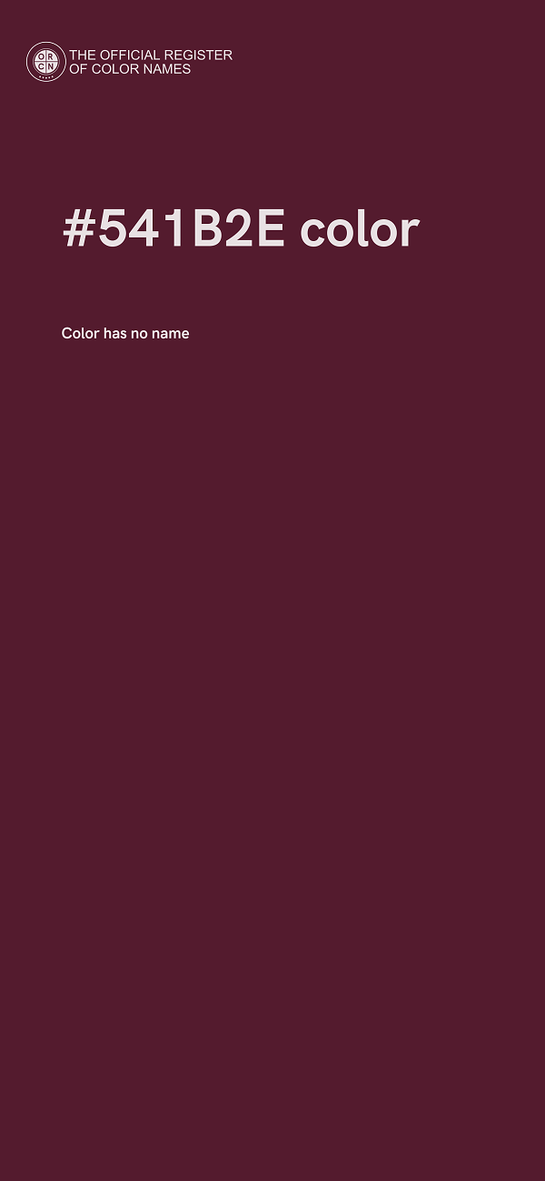 #541B2E color image