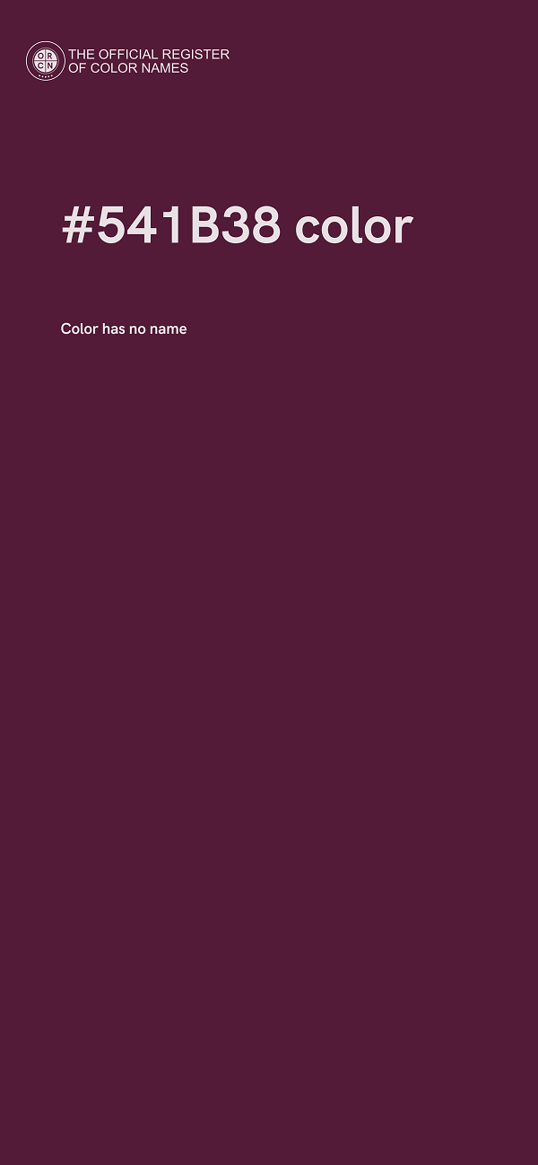 #541B38 color image
