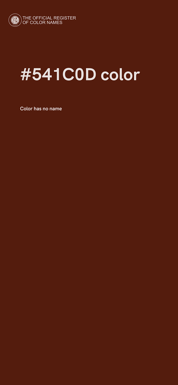 #541C0D color image