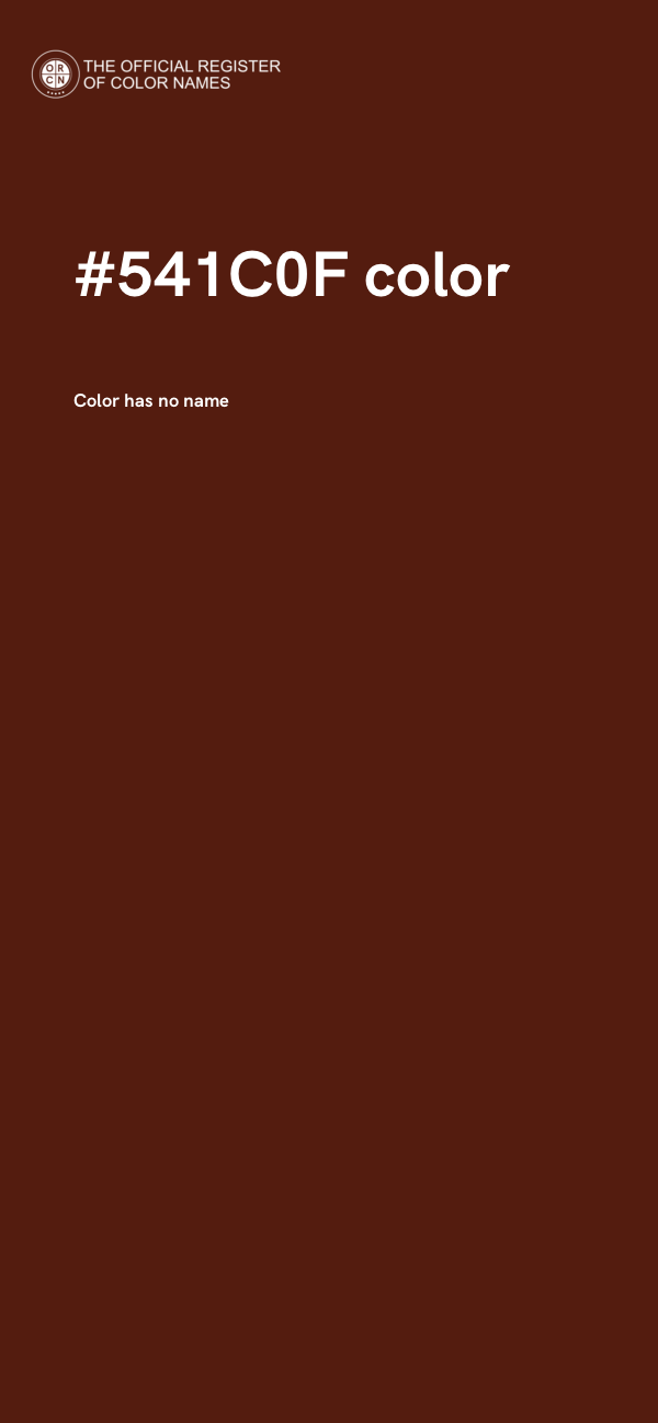 #541C0F color image