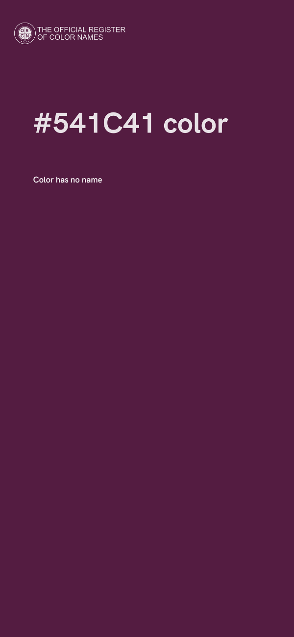 #541C41 color image