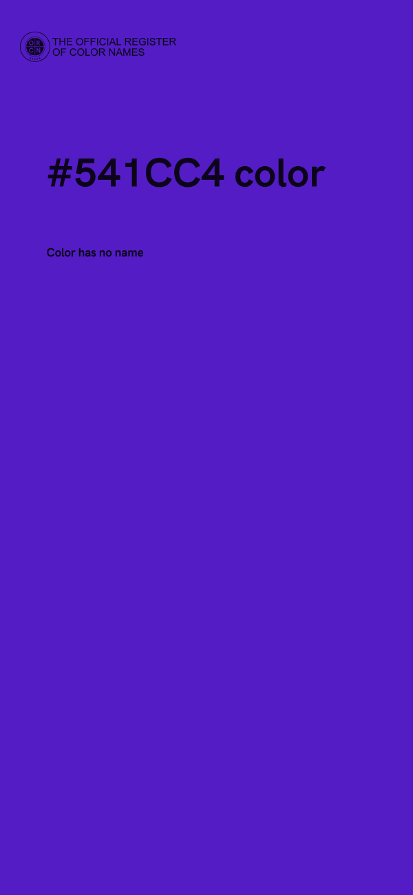 #541CC4 color image