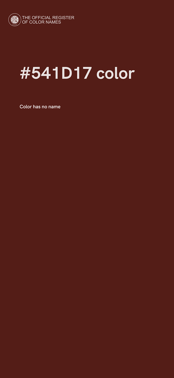 #541D17 color image