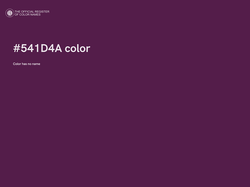 #541D4A color image