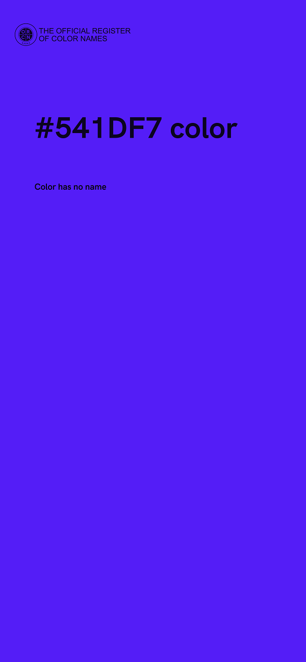 #541DF7 color image