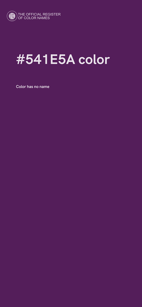 #541E5A color image