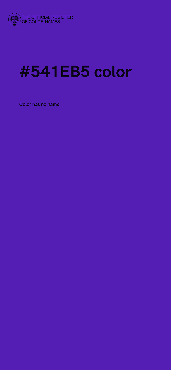 #541EB5 color image
