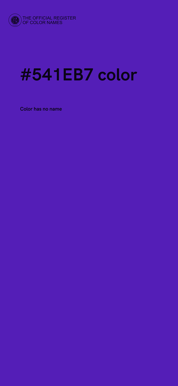 #541EB7 color image