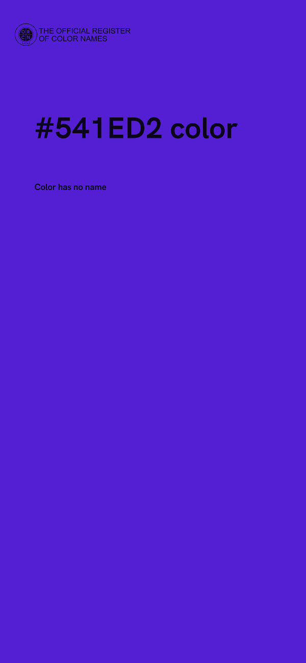 #541ED2 color image