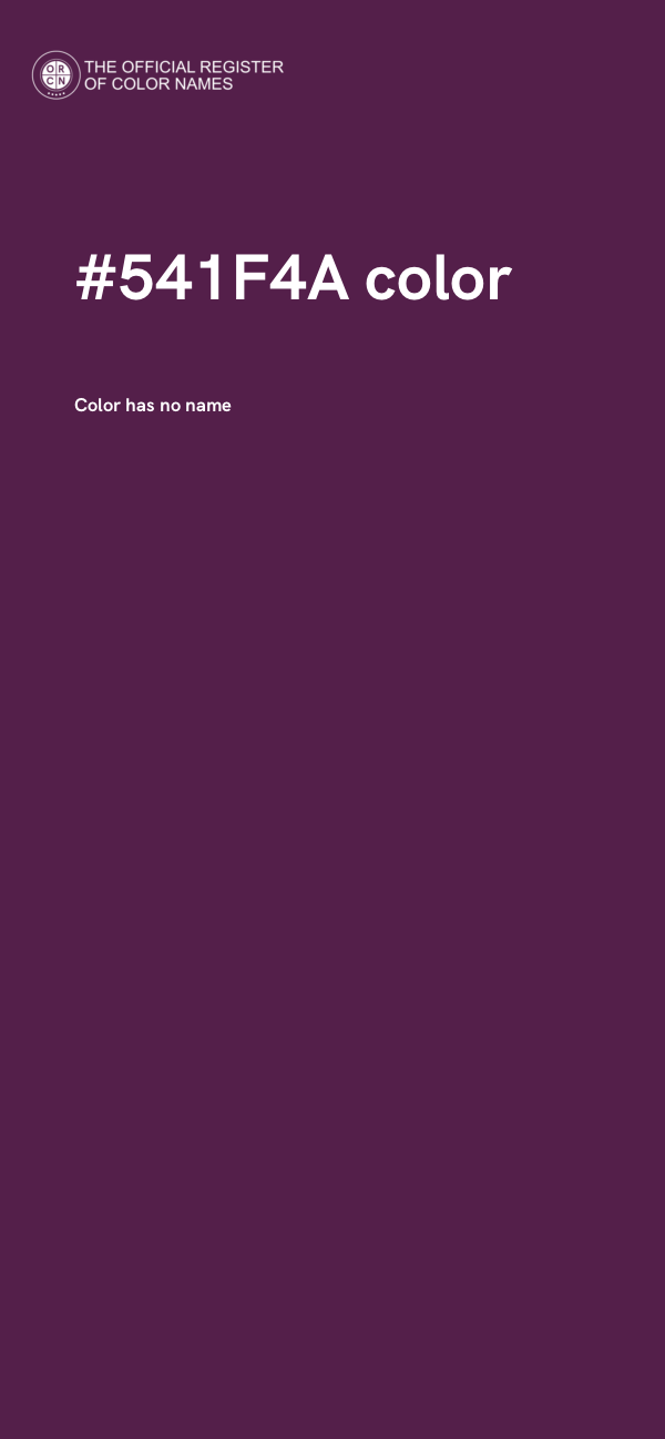 #541F4A color image