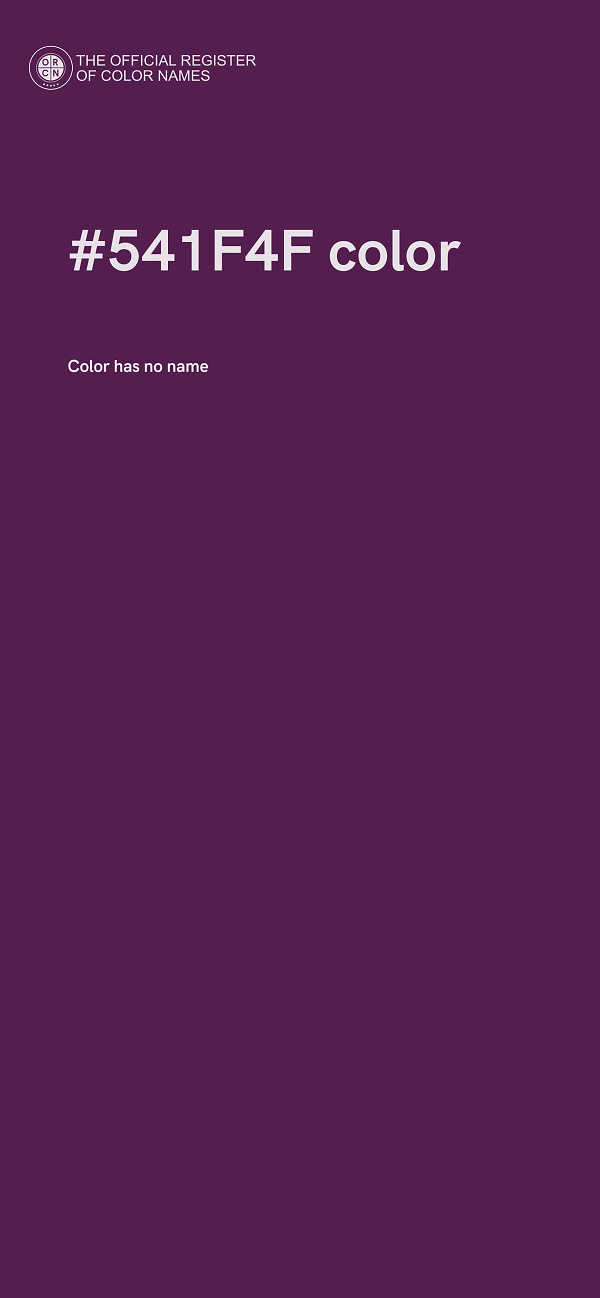 #541F4F color image