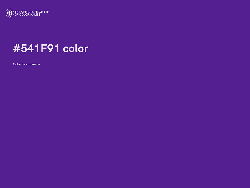 #541F91 color image