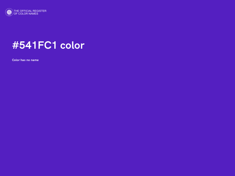 #541FC1 color image