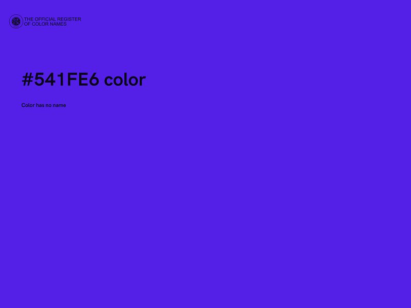 #541FE6 color image