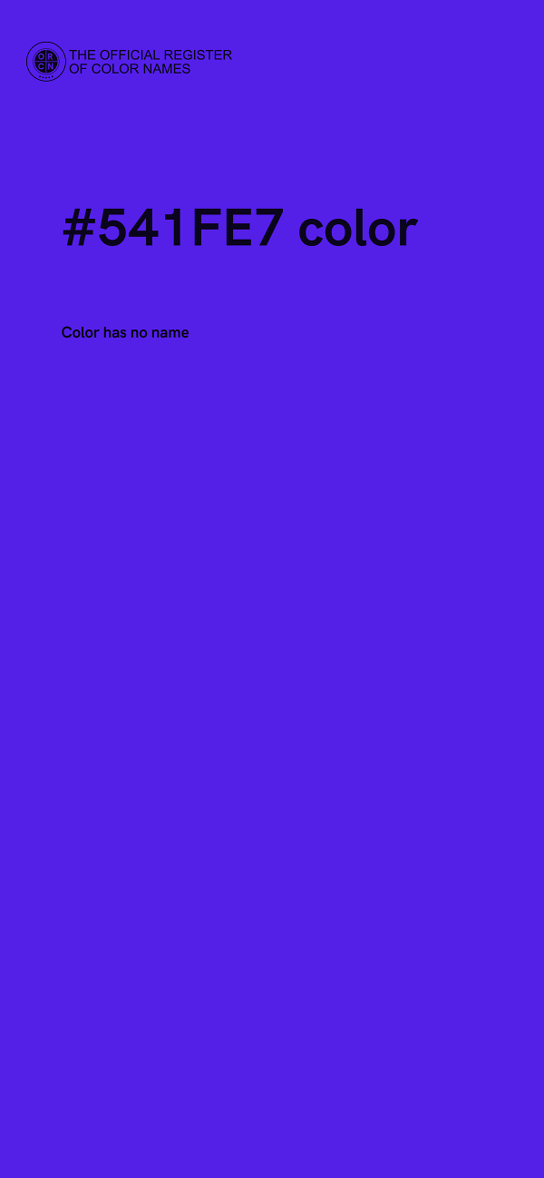 #541FE7 color image