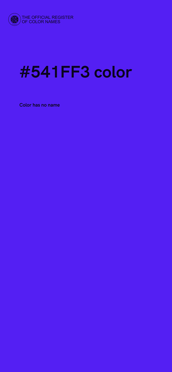 #541FF3 color image