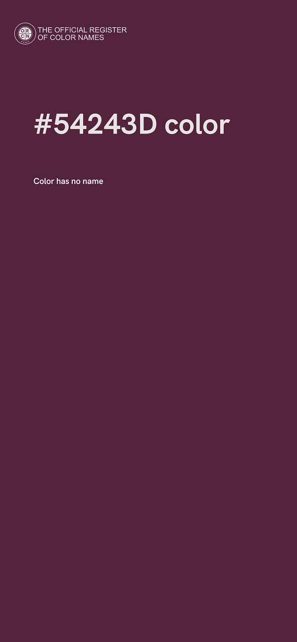 #54243D color image