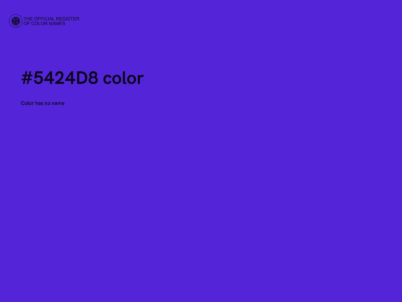 #5424D8 color image