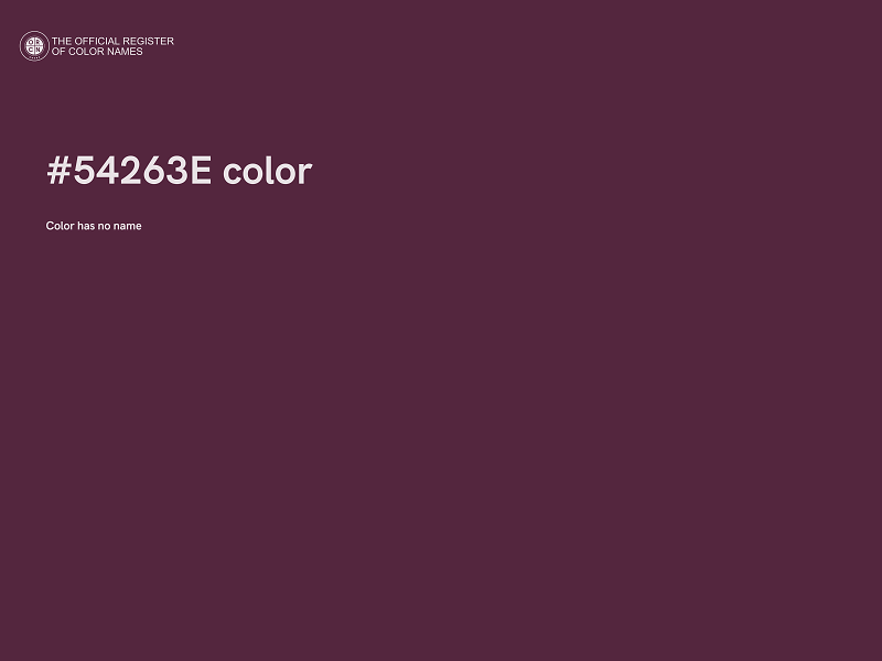#54263E color image