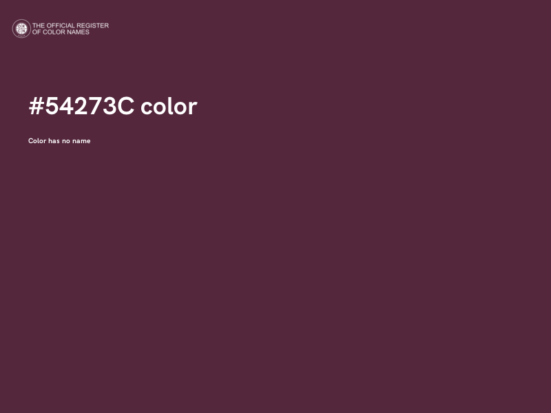 #54273C color image