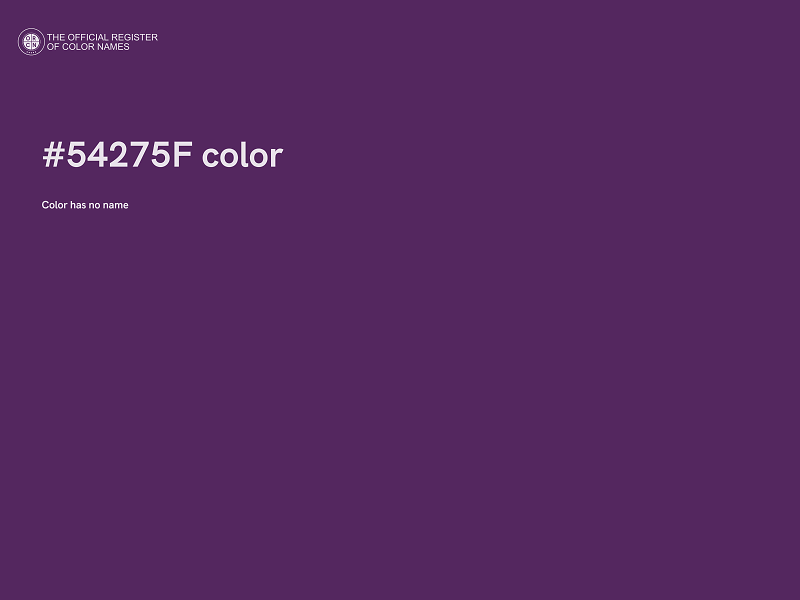 #54275F color image