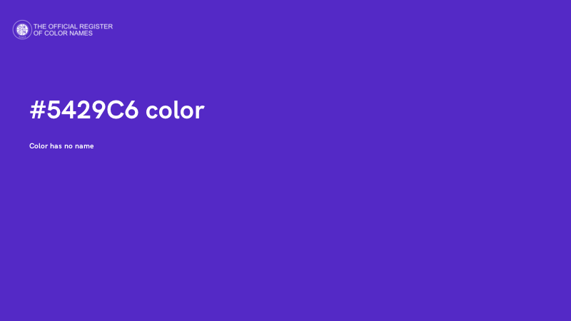 #5429C6 color image