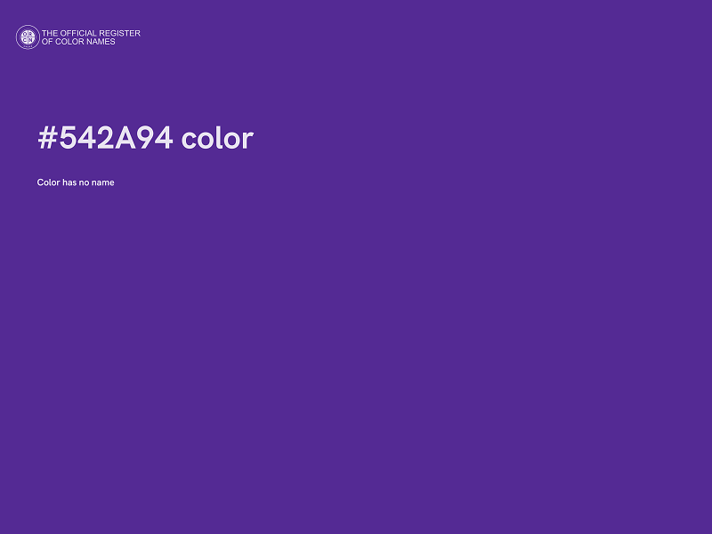 #542A94 color image