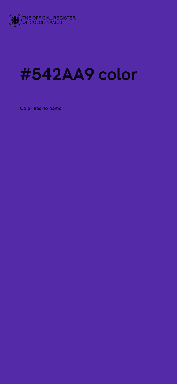 #542AA9 color image