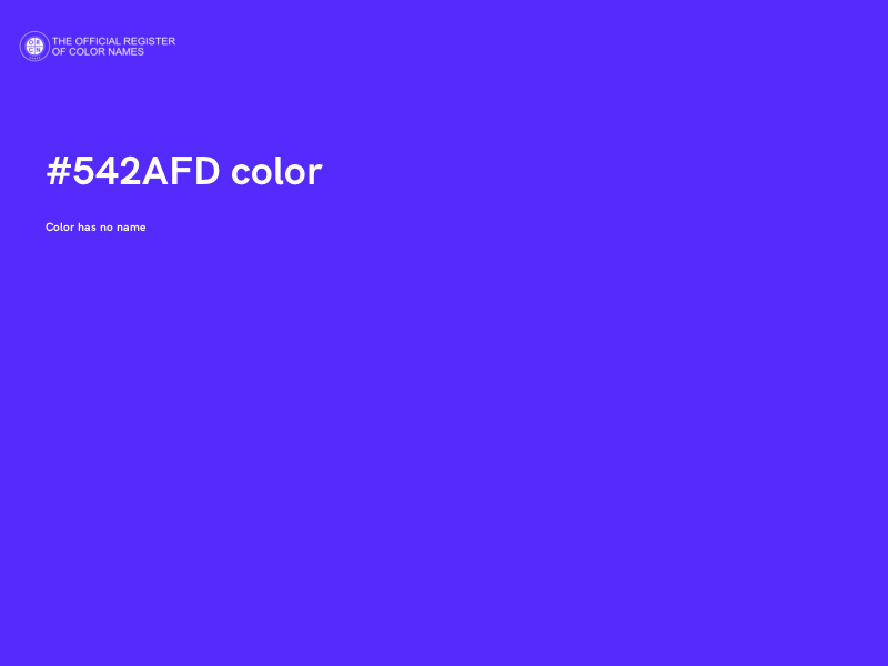 #542AFD color image