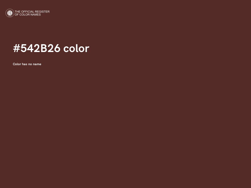 #542B26 color image