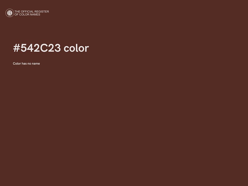 #542C23 color image