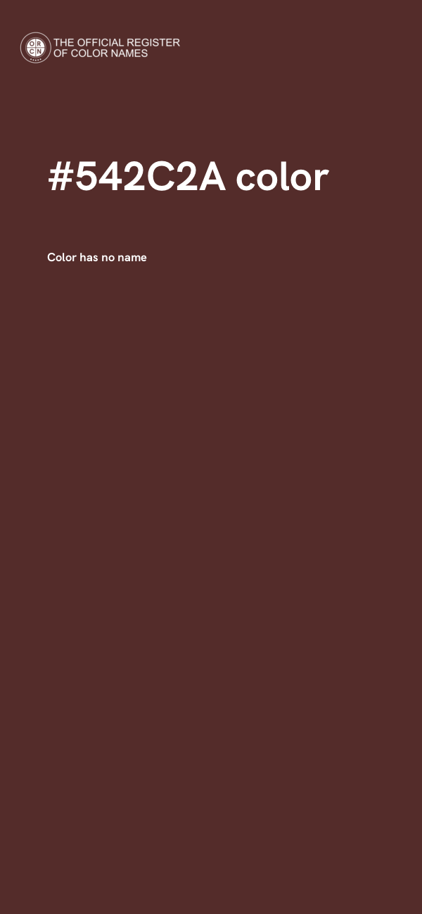 #542C2A color image