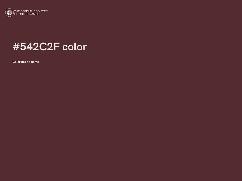 #542C2F color image